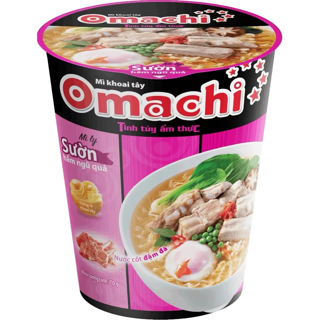 Mì Omachi Sườn Hầm Ngũ Quả Ly