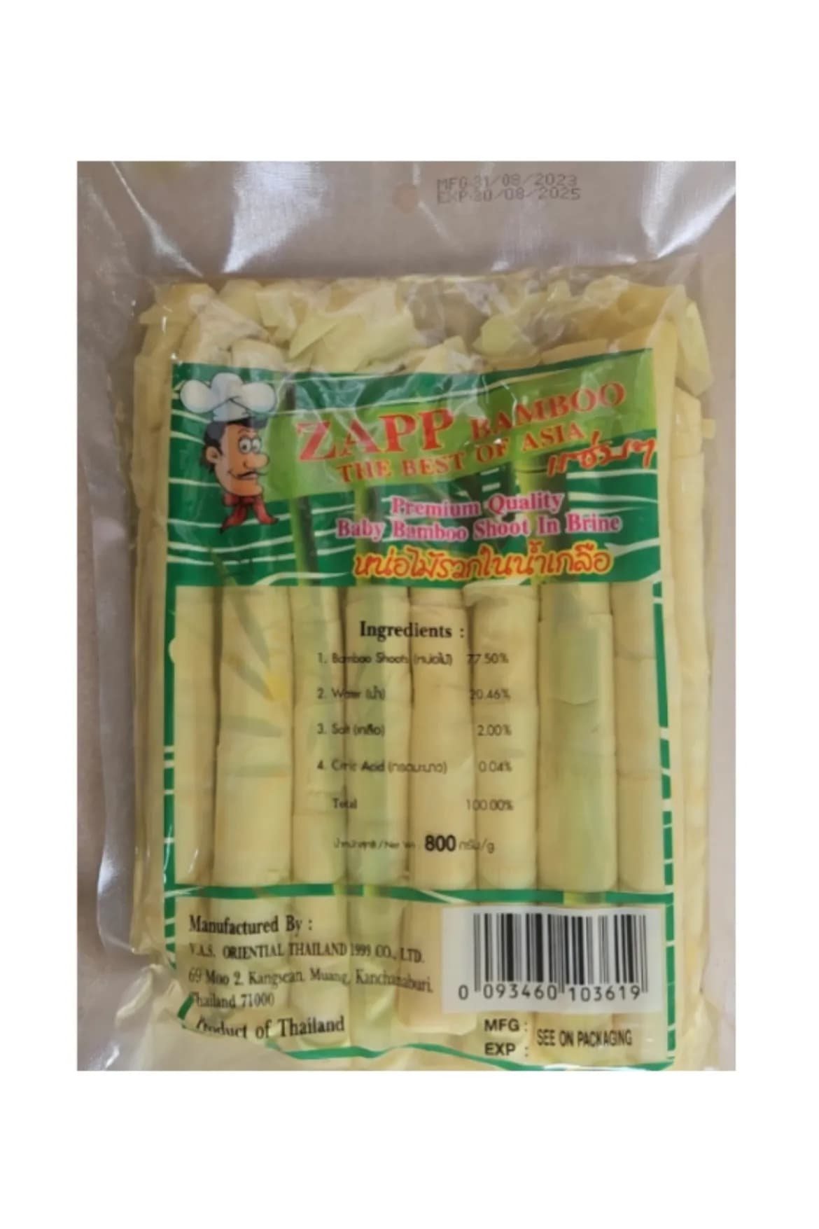 Măng Non Thái Lan 800g