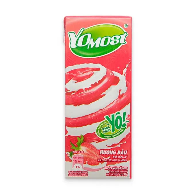 Sữa Yomost Hương Dâu 170ml