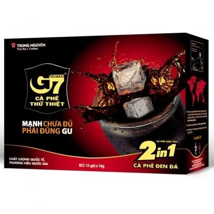 Cà Phê G7 Đen Đá 240g(15 gói x16g)